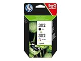 HP 302 (X4D37AE) Original Druckerpatronen, Black +...