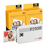 KODAK Mini 2 Retro 4PASS Mobiler Fotodrucker (5,3x8,6cm)-...